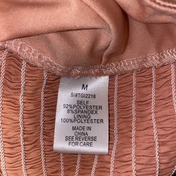 Better Be Medium Peach Satin Crop Top Long Sleeve - Picture 13 of 13